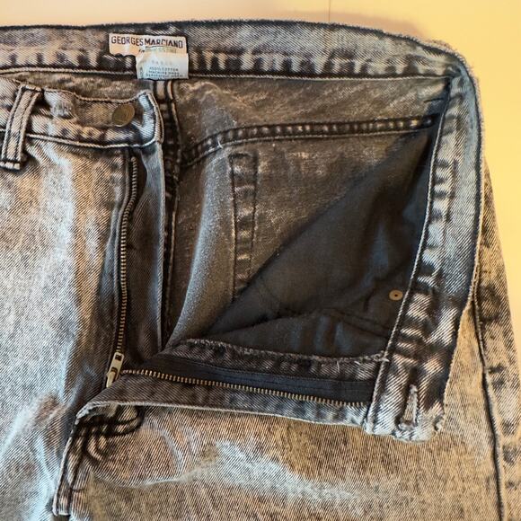 Georges Marciano for Guess? Women’s Vintage 90s Black Acid Wash Jeans Size 34 - Picture 9 of 11
